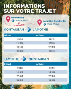 Horaires navette estivale